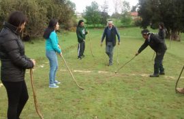 Jóvenes de la UST Temuco estuvieron un día realizando actividades con familias mapuches